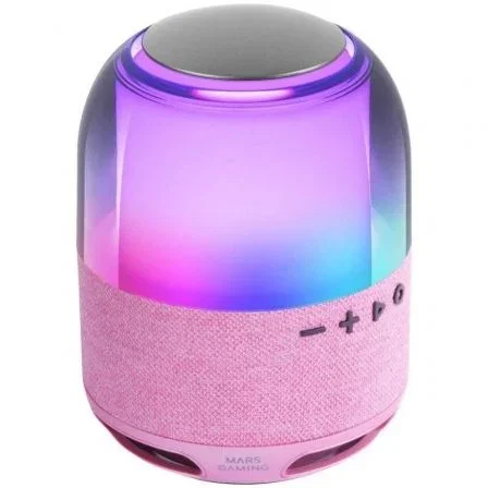Mars Gaming Altavoz Bluetooth RGB MS-Flow 360° Rosa 15W Bluetooth 5.3 MicroSD Iluminación RGB 360° Batería 2000mAh Mars Gaming Altavoz Bluetooth RGB MS-Flow 360° Rosa 15W Bluetooth 5.3 MicroSD Iluminación RGB 360° Batería 2000mAh